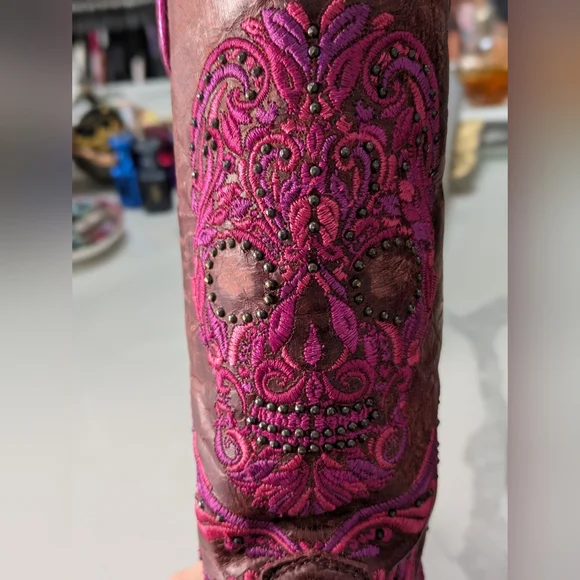 Old Gringo Dulce Calavera Skull Boots 7B - Picture 3 of 8